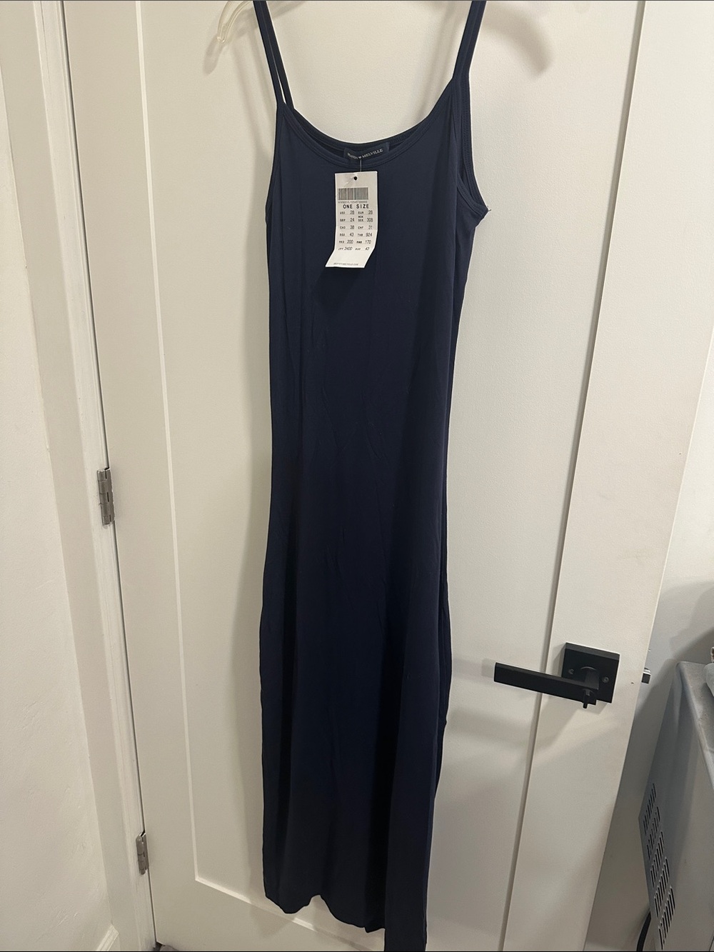 Brandy Melville Navy Slip Maxi Dress